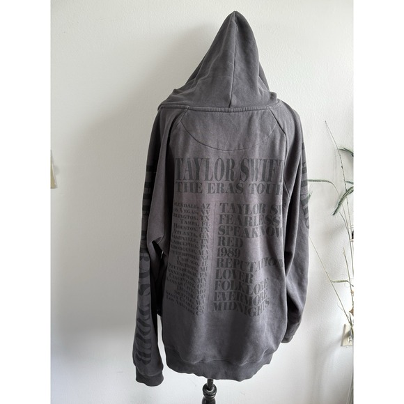 Taylor Swift Tops - Taylor Swift The Eras USA Tour Hoodie Sweater 2-Sided Gray XL Official Merch